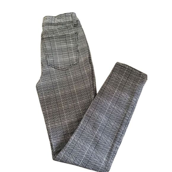 SO! High Rise Plaid Jeggings Stretch Pants Houndstooth Check Pattern‎ Size 3 - Picture 8 of 8